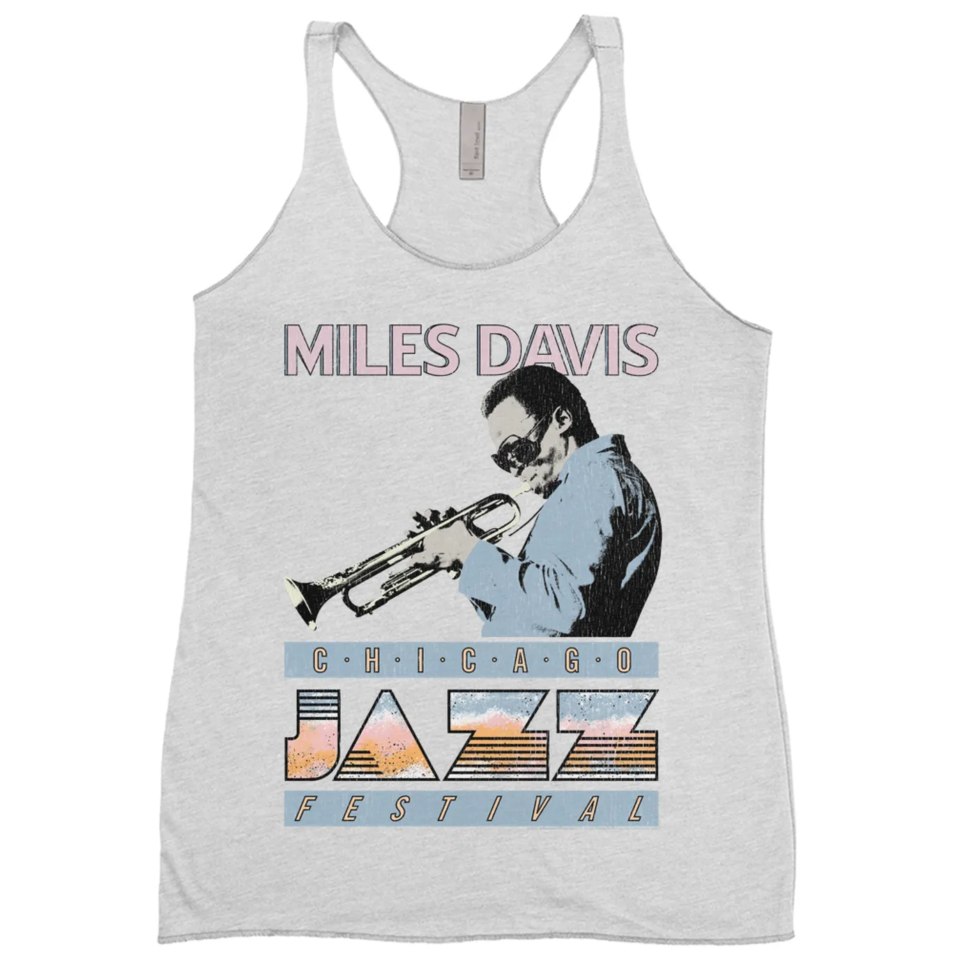 Miles Davis Ladies' Tank Top | Jazz Festival Chicago (Merchbar Exclusive) Miles Davis Shirt