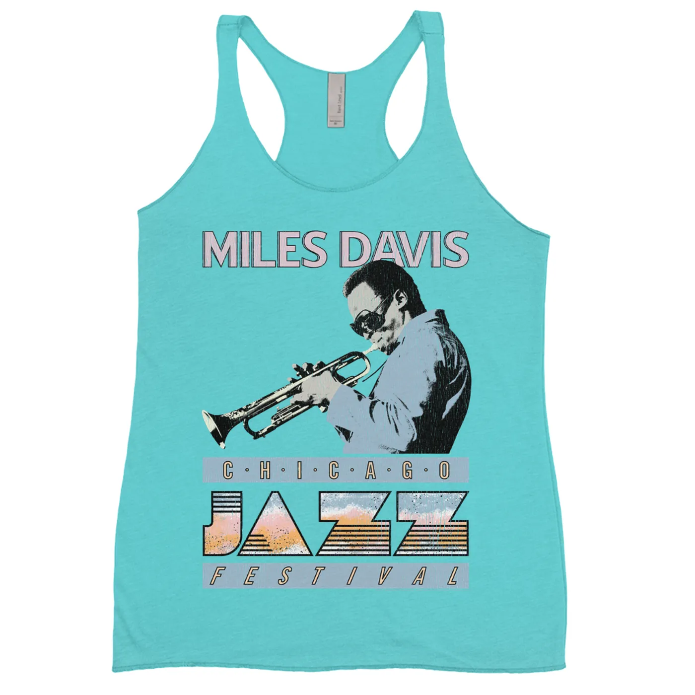 Miles Davis Ladies' Tank Top | Jazz Festival Chicago (Merchbar Exclusive) Miles Davis Shirt