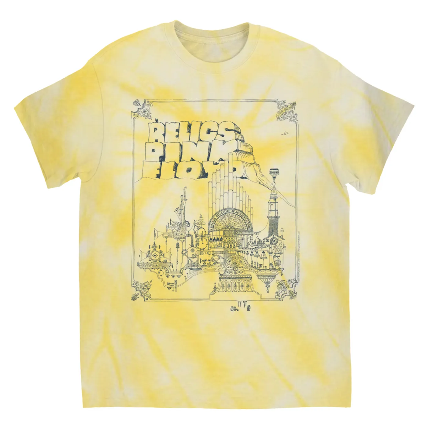 Pink Floyd T-Shirt | Relics Retro Album Image (Merchbar Exclusive) Pink Floyd Tie Dye Shirt