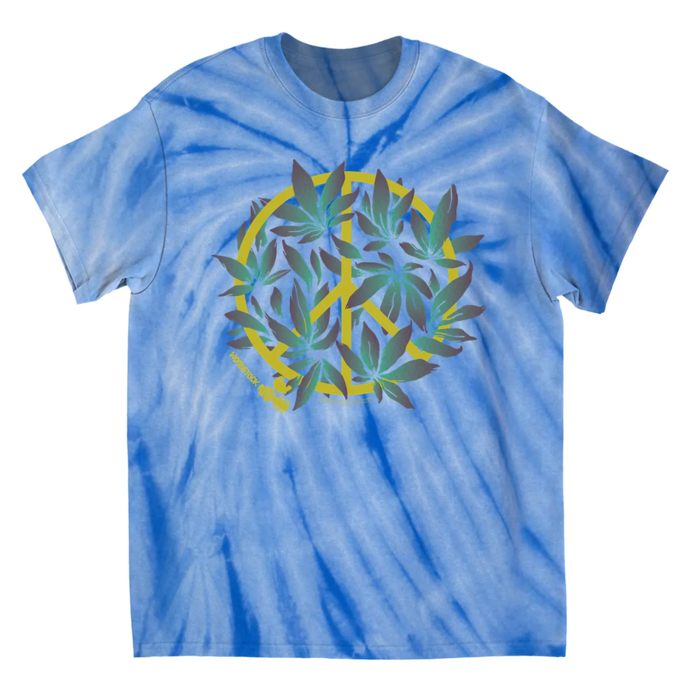 Woodstock T-Shirt | Peace Plant (Merchbar Exclusive) Woodstock Tie Dye Shirt