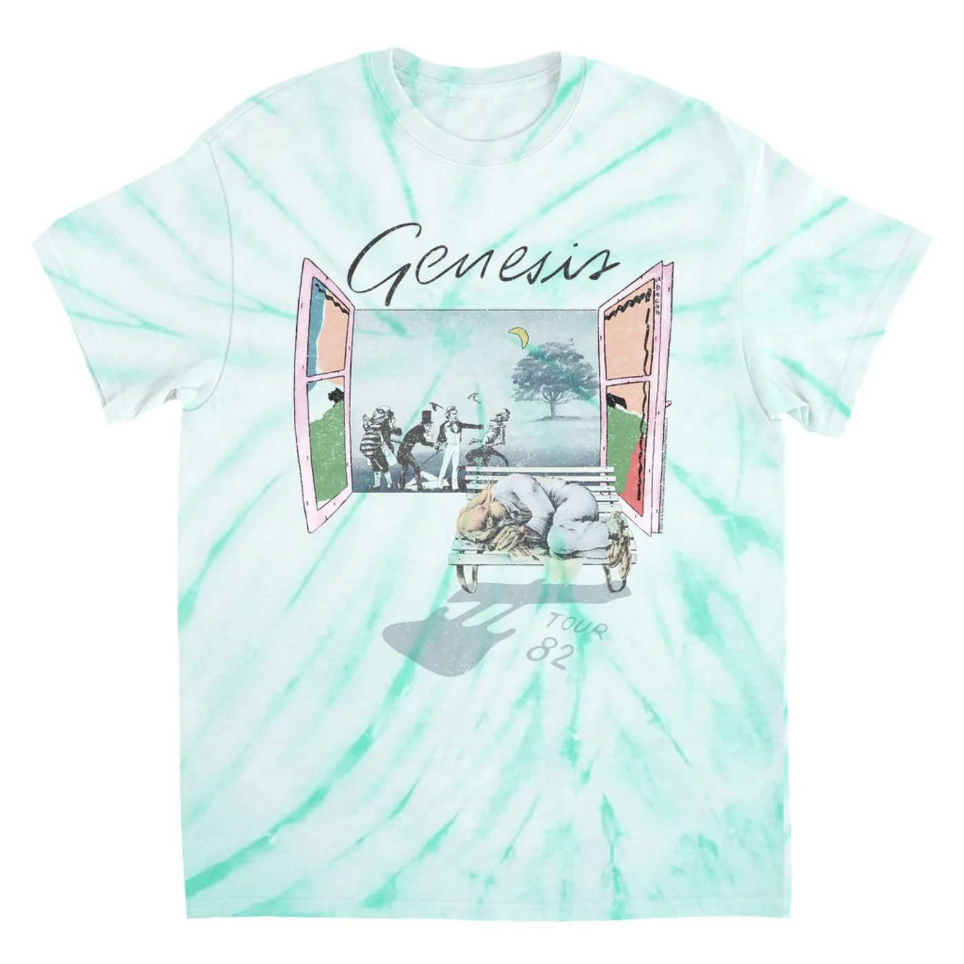 Genesis T-Shirt | World Tour 1982 Genesis Tie Dye Shirt