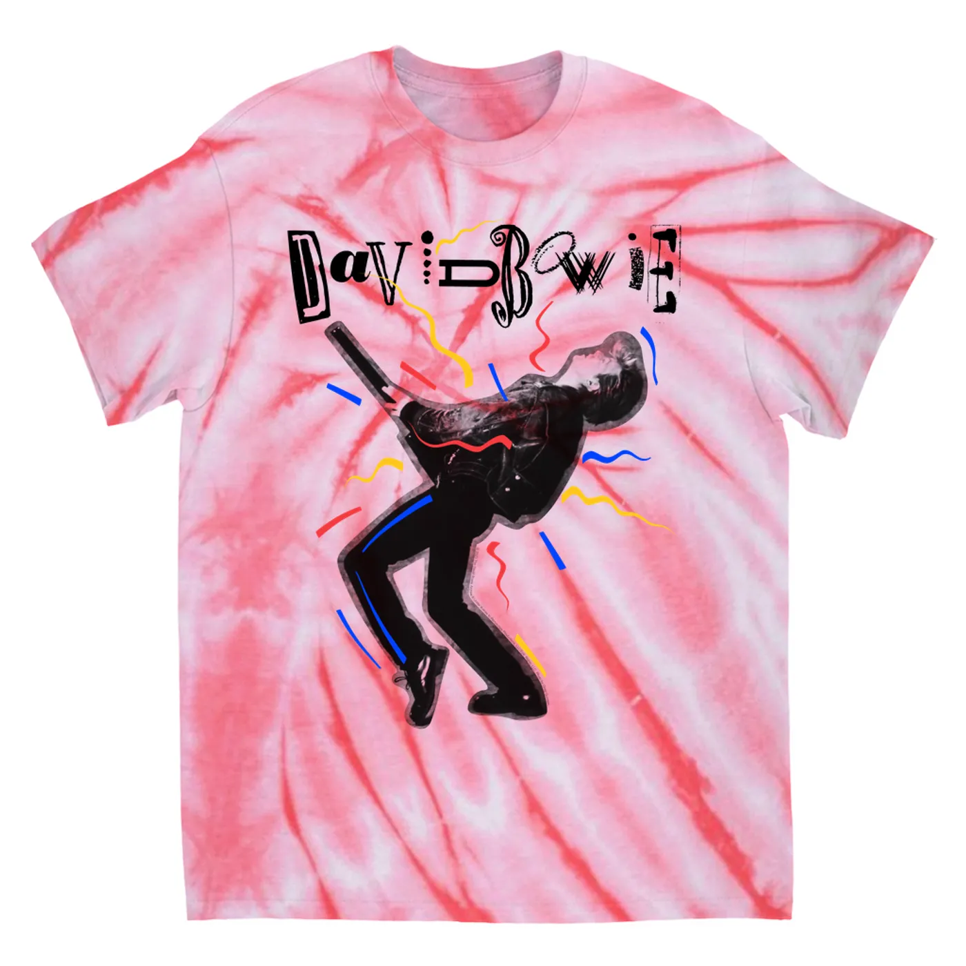 David Bowie T-Shirt | The Glass Spider Tour Colorful Image (Merchbar Exclusive) David Bowie Tie Dye Shirt
