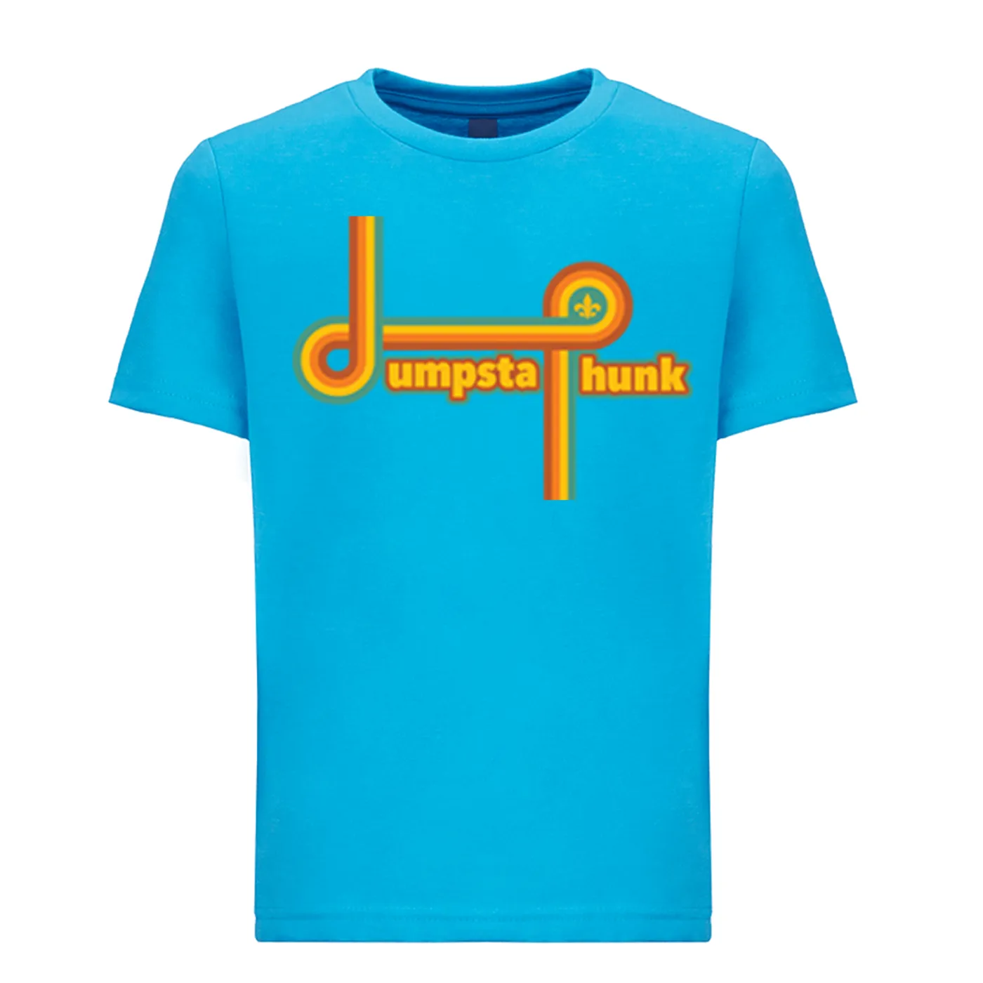 Dumpstaphunk Kids Retro Tee - TURQUOISE
