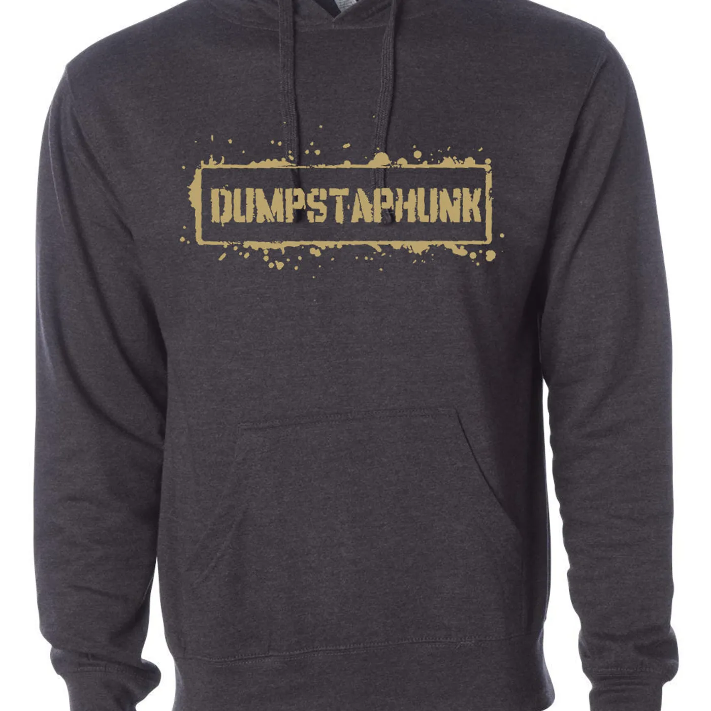 Dumpstaphunk Gold Splatter Hoodie - Charcoal