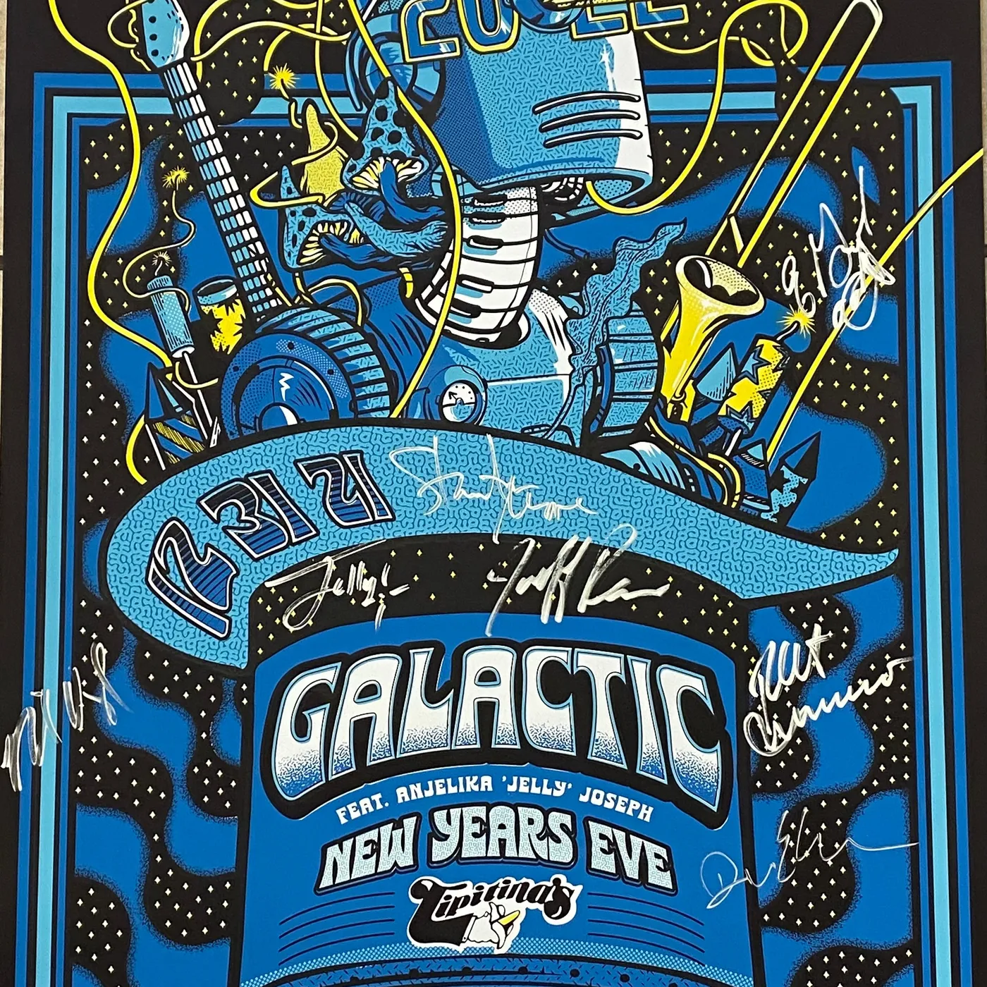Galactic NYE 2021 Poster - SIGNED