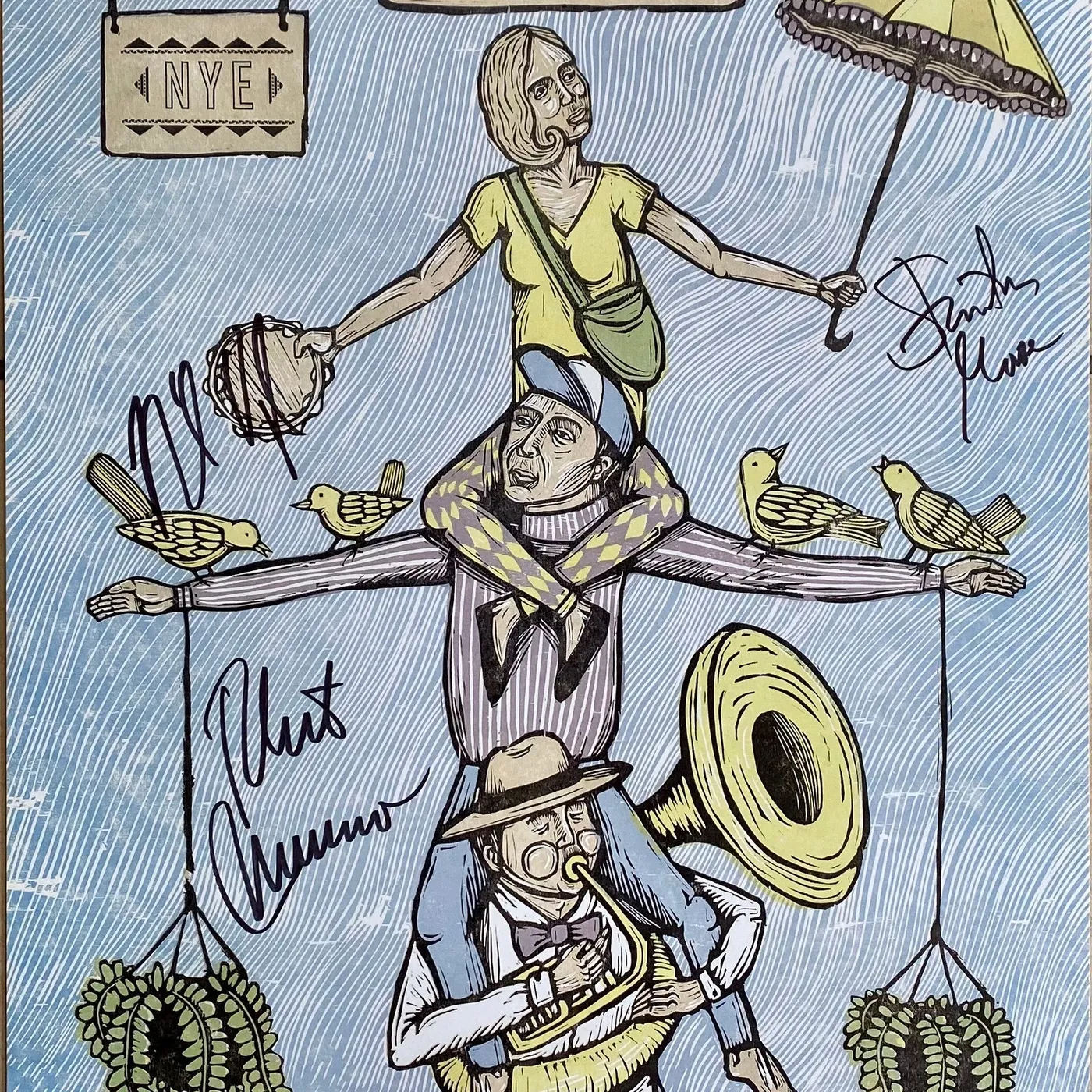 Galactic NYE 2014 Poster - SIGNED