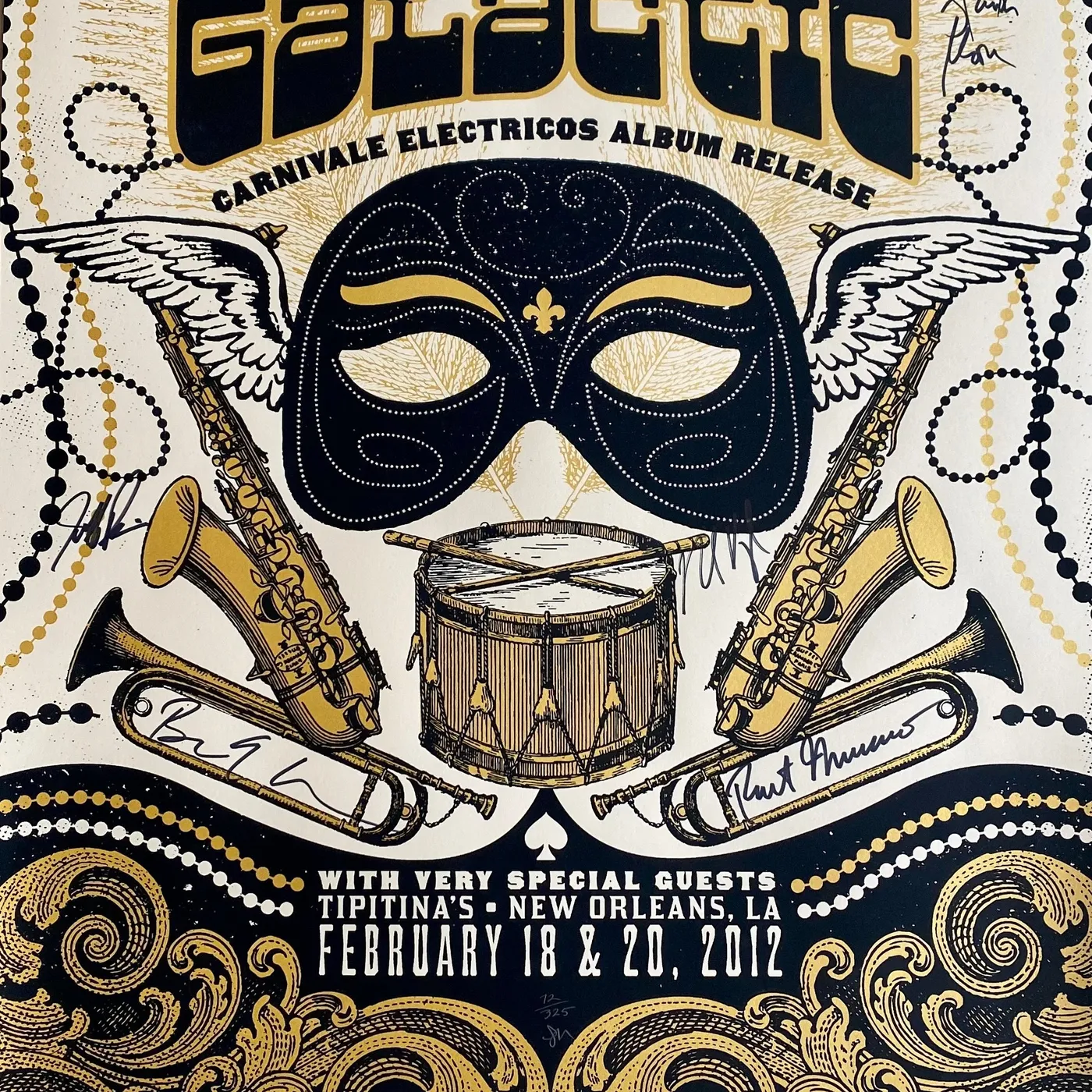 Galactic 2012 Mardi Gras Poster - SIGNED
