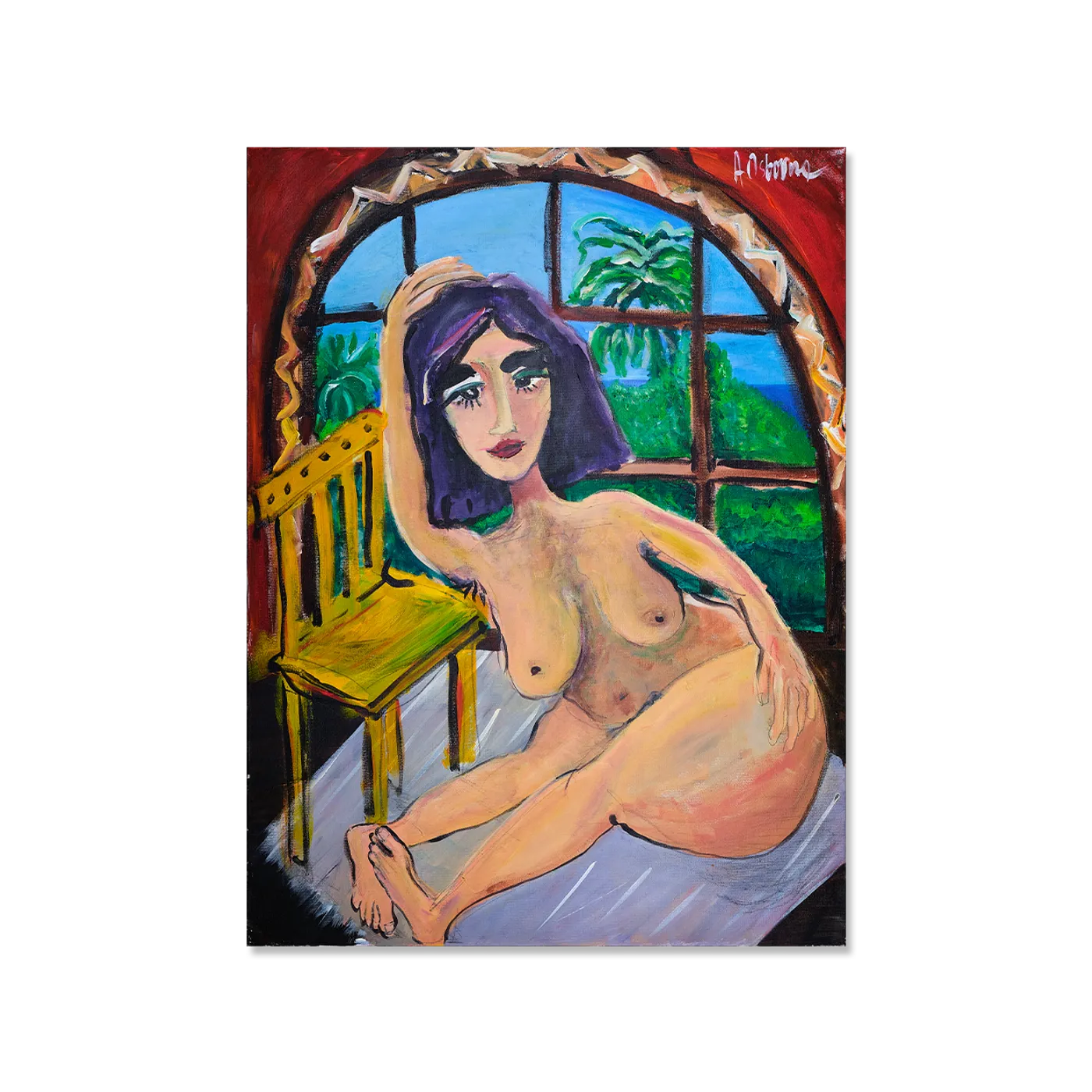 Anders Osborne Mexican Girlfriend - Acrylic on Canvas - 30" x 40"