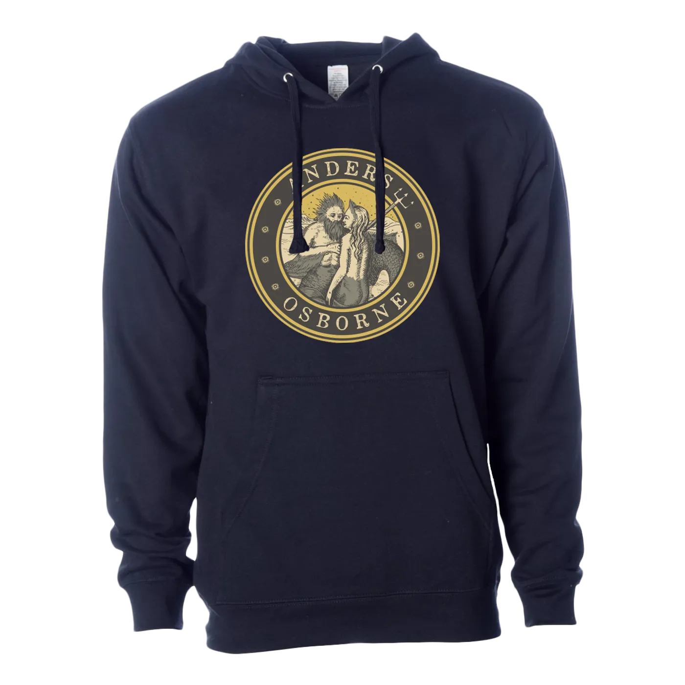 Anders Osborne Orpheus and the Mermaids Unisex Navy Blue Hoodie