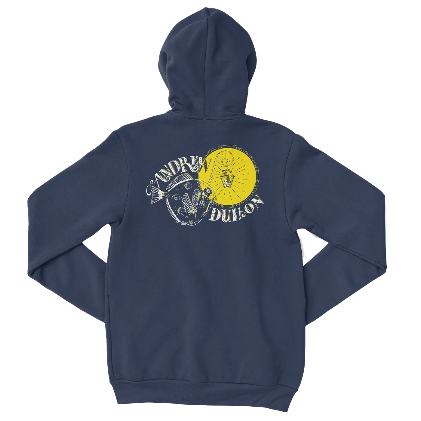 Andrew Duhon Unisex Fish Light Zip Hoodie