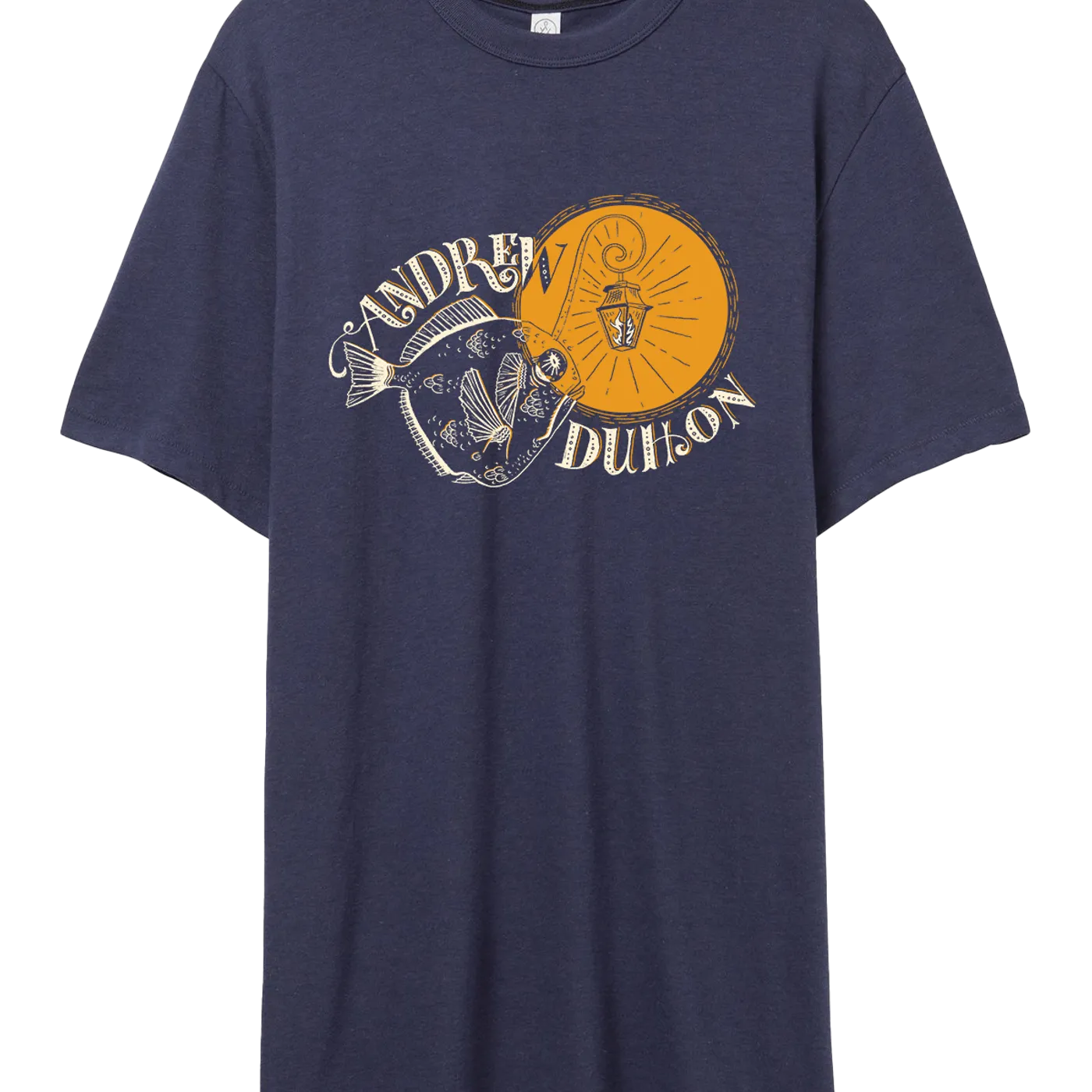 Andrew Duhon Fish Light Unisex T-Shirt - Navy Blue