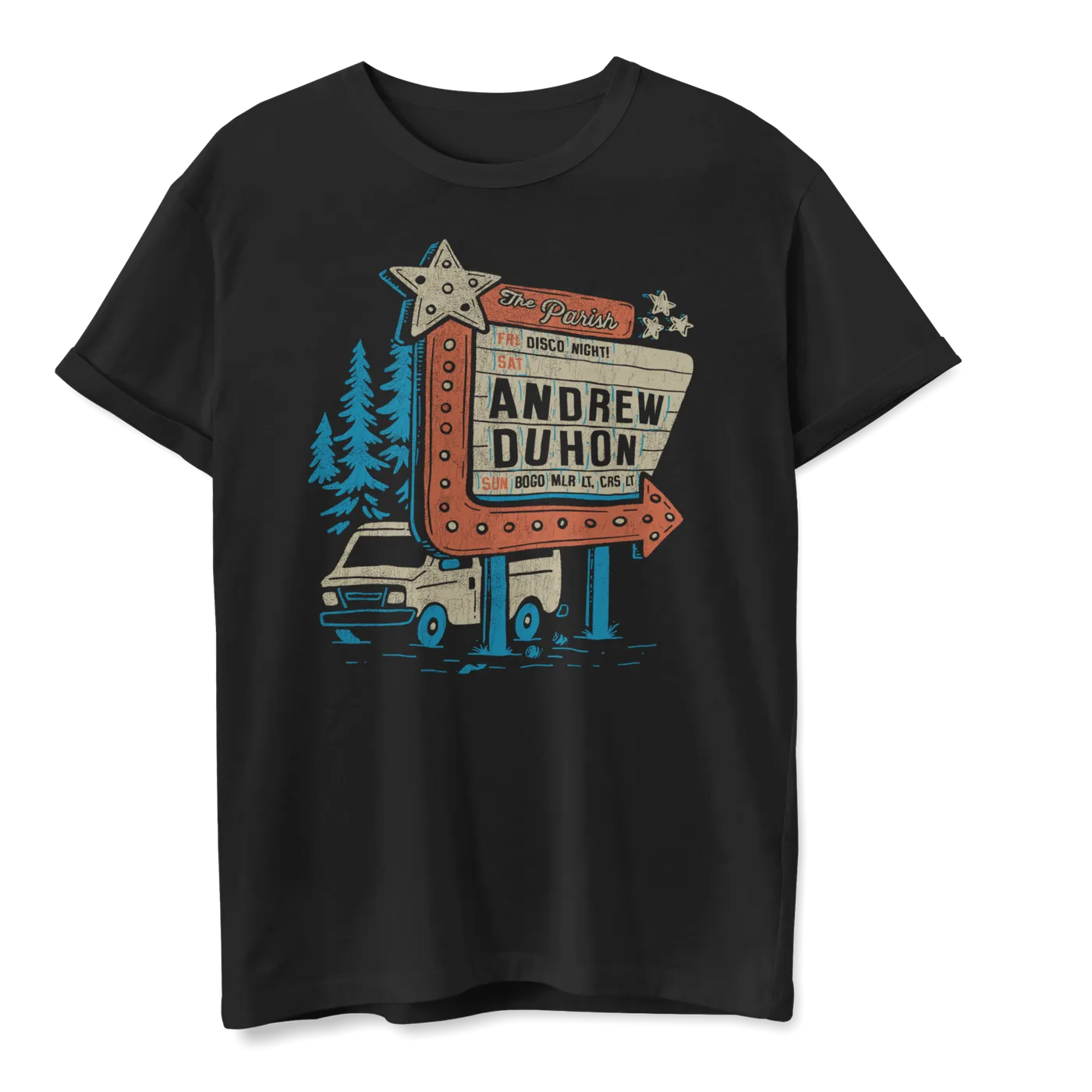 Andrew Duhon Man On The Marquee T-Shirt
