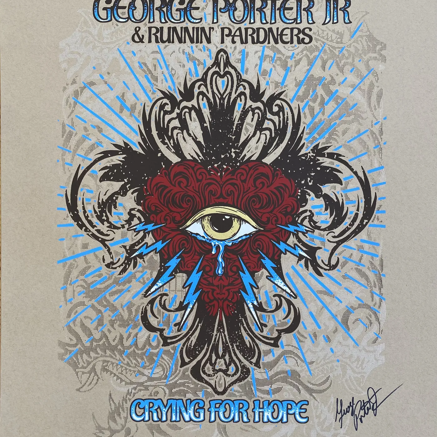 George Porter Jr. Crying For Hope Poster - SIGNED
