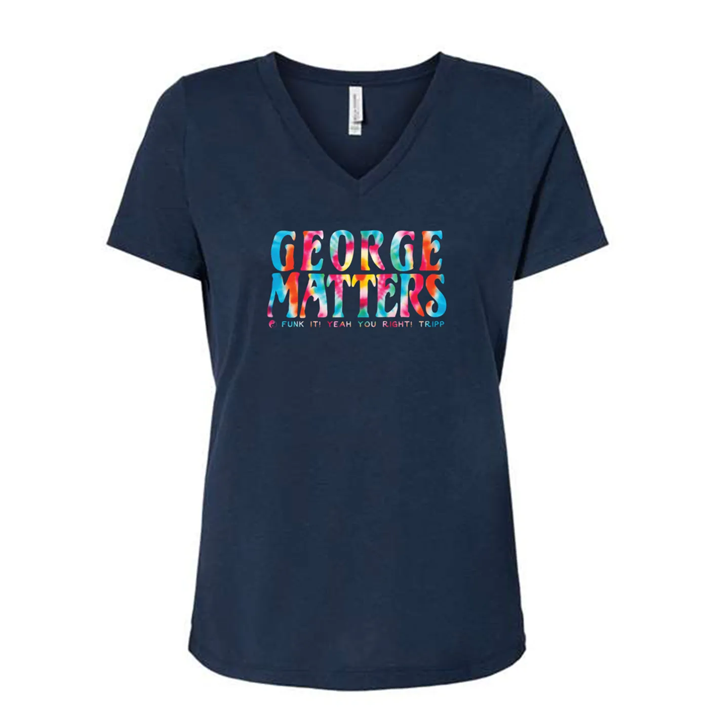 George Porter Jr. Ladies GEORGE MATTERS Tie Dye T-Shirt - Navy