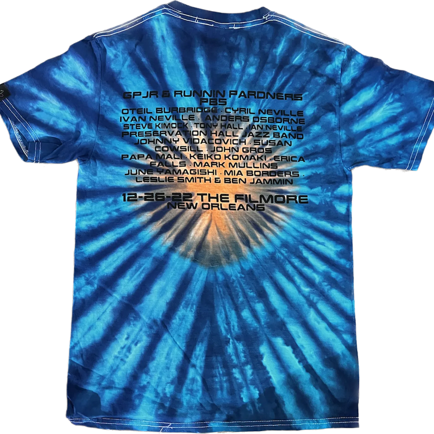 George Porter Jr. 75th Birthday Official Tie-Dye Tee + Free Lanyard & Commemorative Laminate