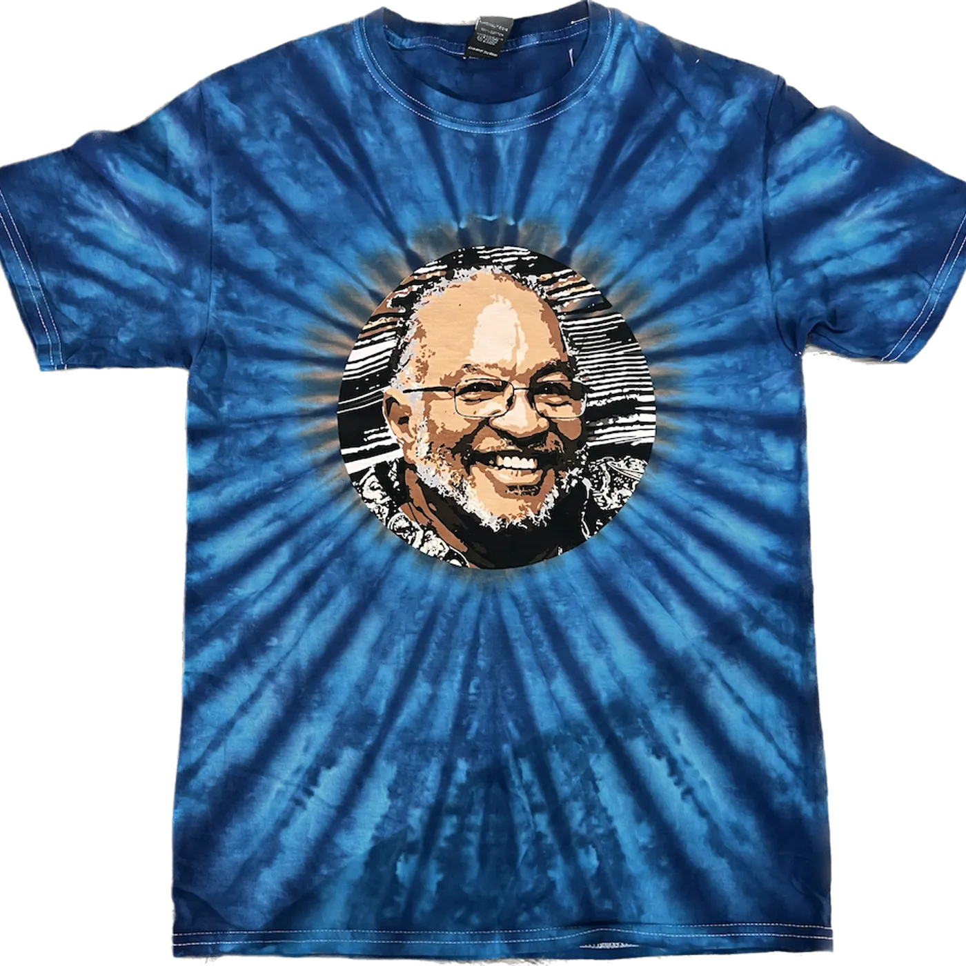 George Porter Jr. 75th Birthday Official Tie-Dye Tee + Free Lanyard & Commemorative Laminate