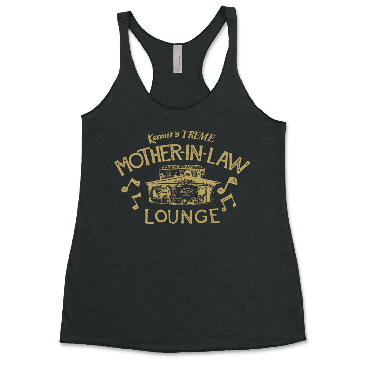 Kermit Ruffins Kermit's Treme Mother In Law Ladies Tank: Black & Gold
