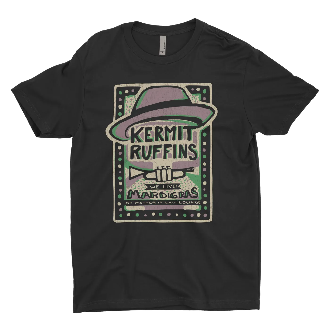 Kermit Ruffins Unisex Mardi Gras at the Mother in Law Lounge T Shirt