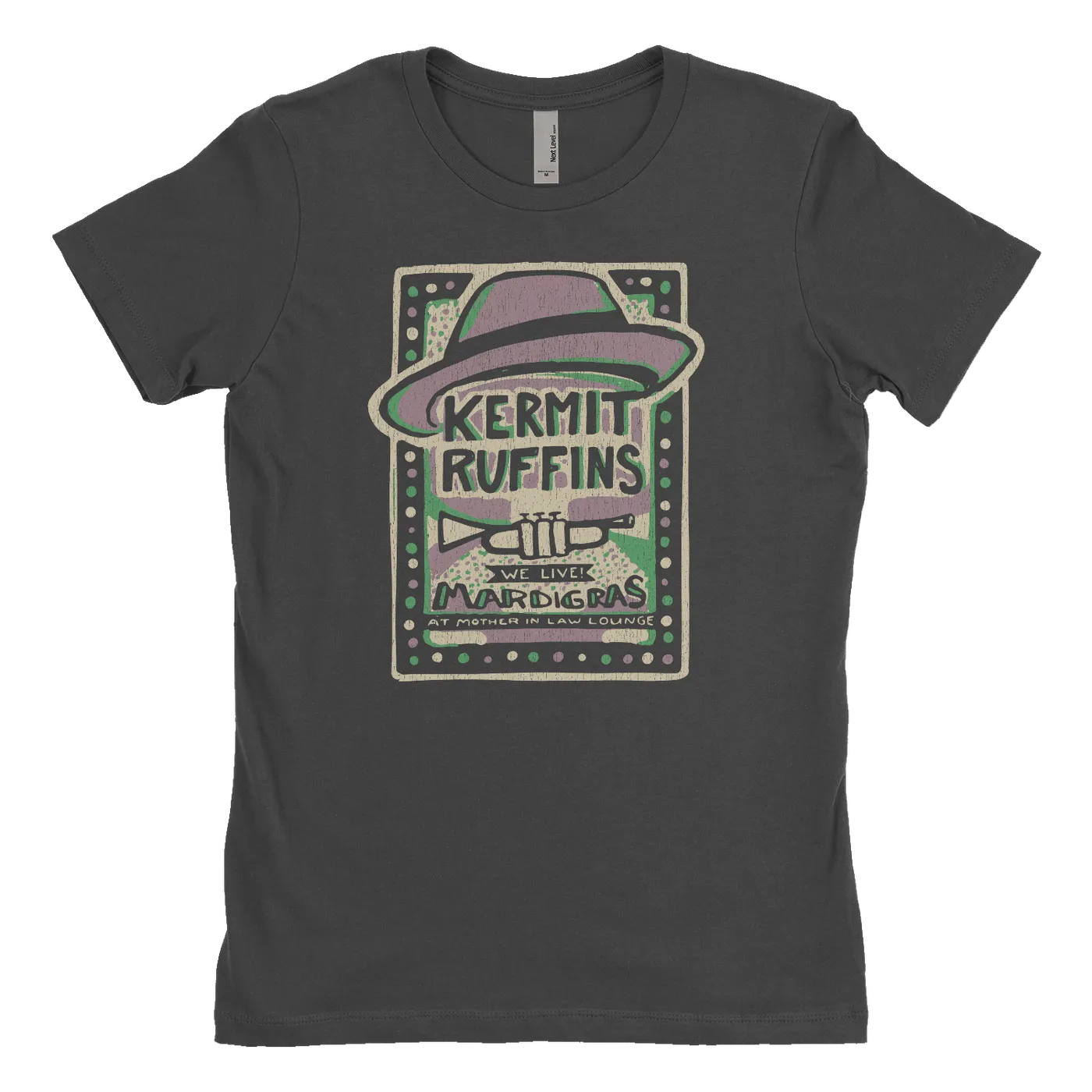 Kermit Ruffins Ladies Mardi Gras at the Mother in Law Lounge T Shirt