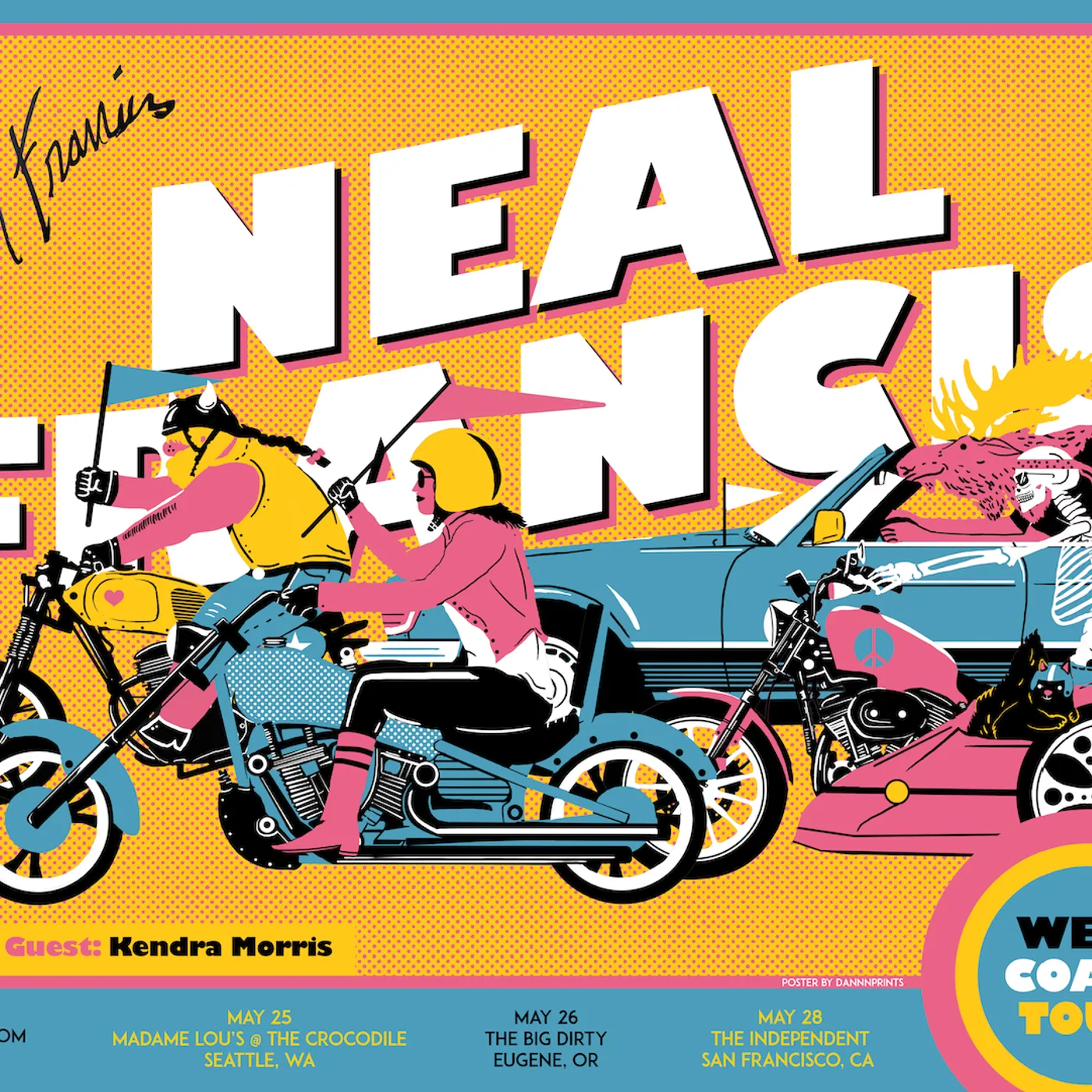 Neal Francis 2022 West Coast Tour Poster - SIGNED