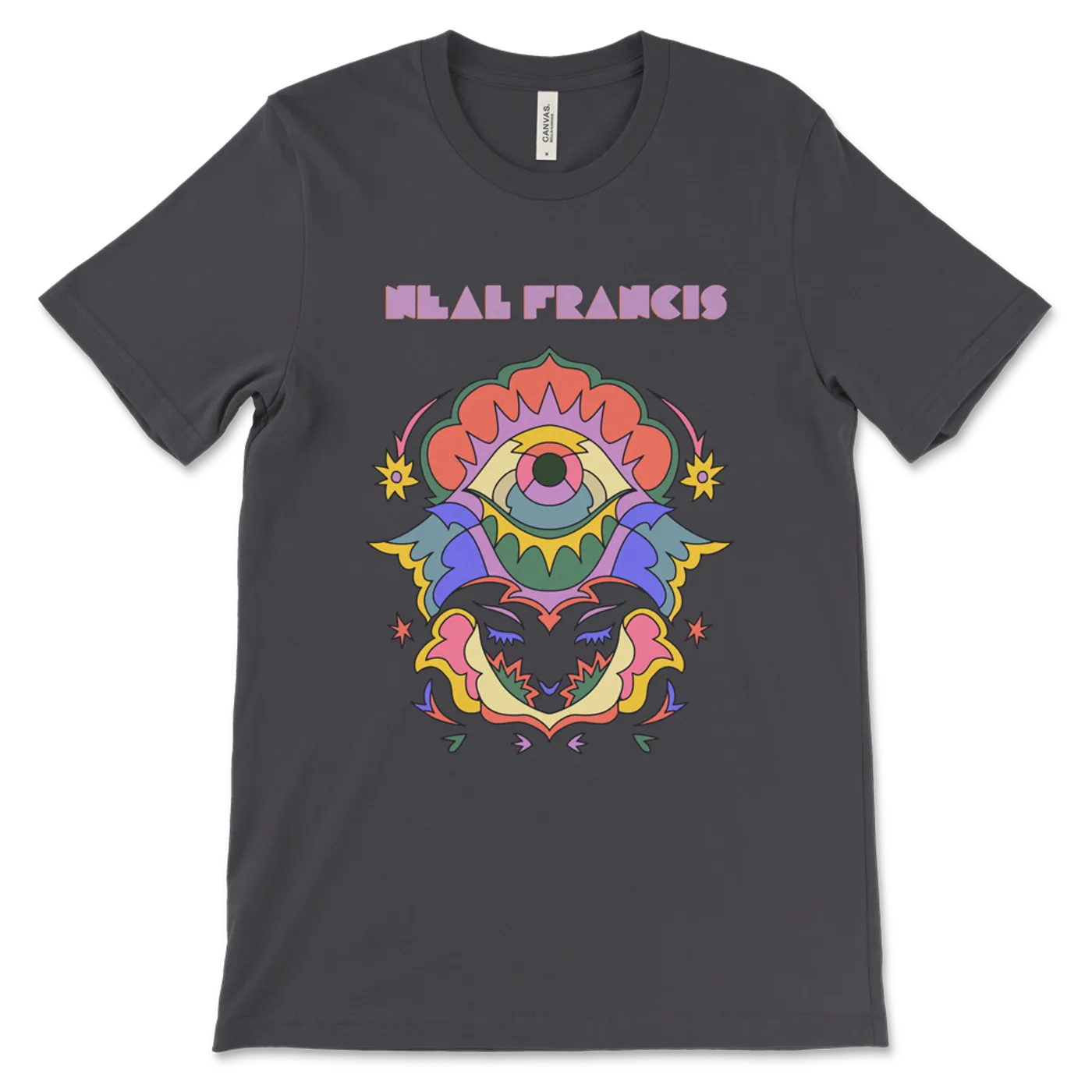 Neal Francis Unisex 'Can't Stop the Rain' T-Shirt - Dark Grey