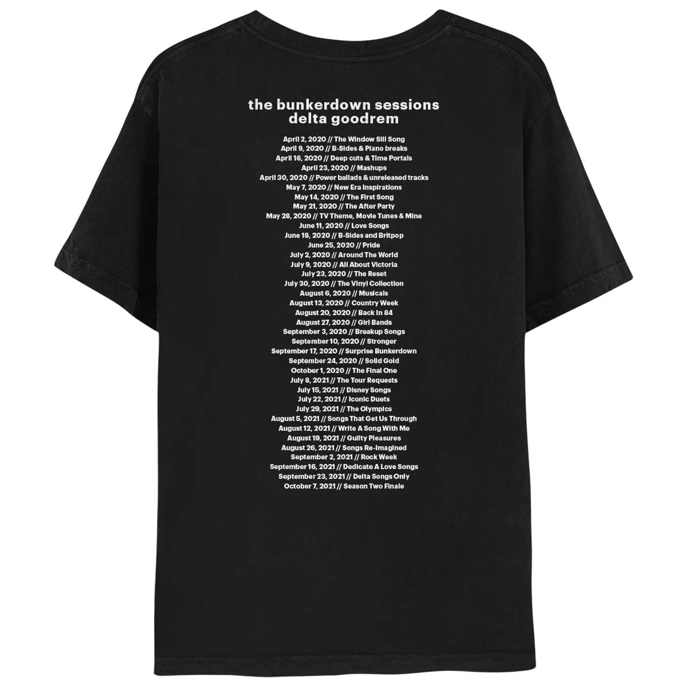 Delta Goodrem The Bunkerdown Sessions Tour Tee