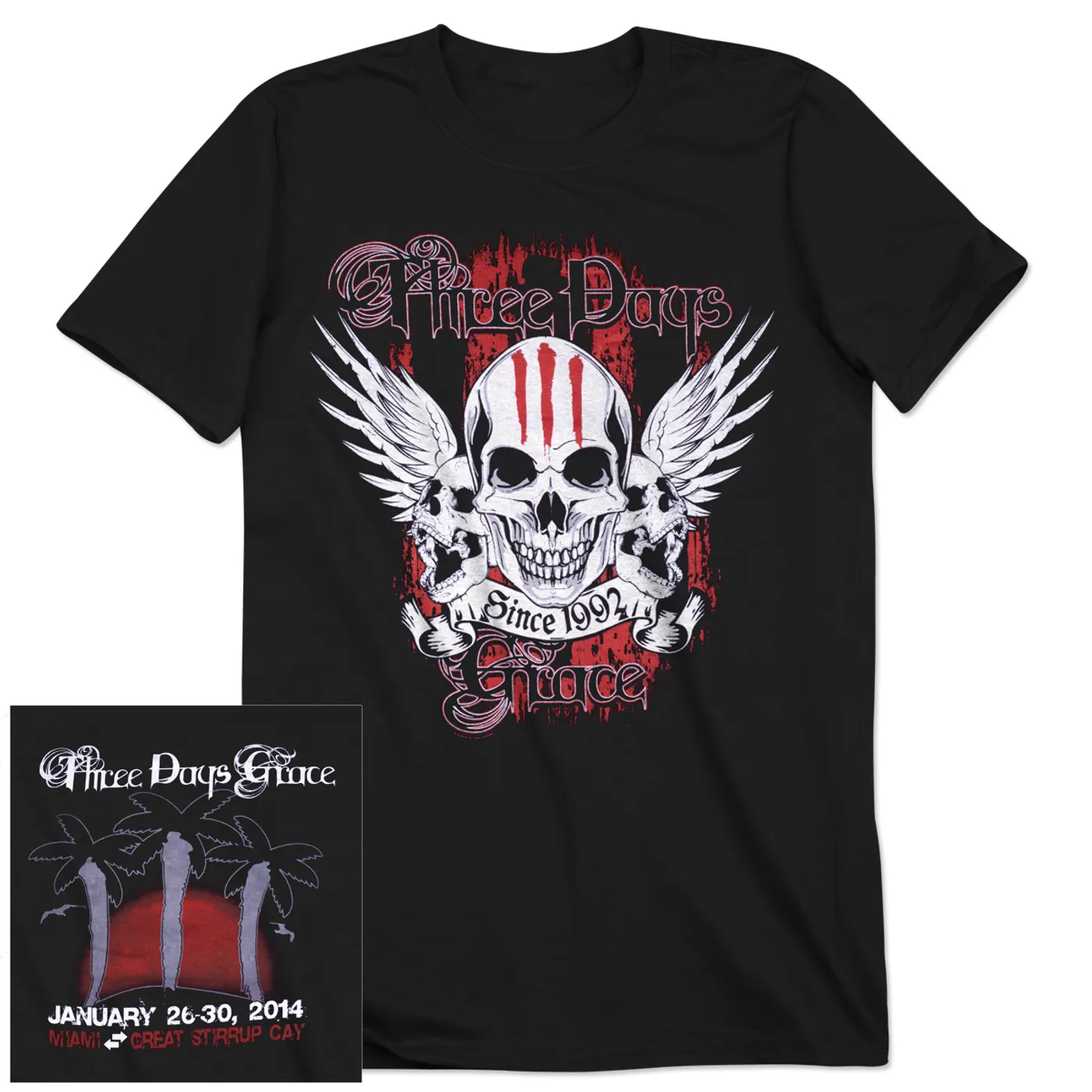 Three Days Grace 2014 Tour T-Shirt