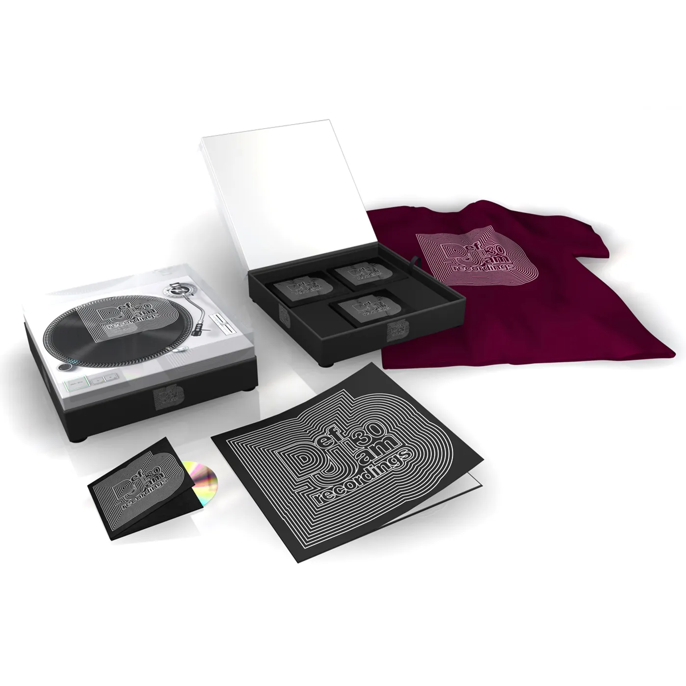 Def Jam  0 CD Box Set with Burgundy T-Shirt