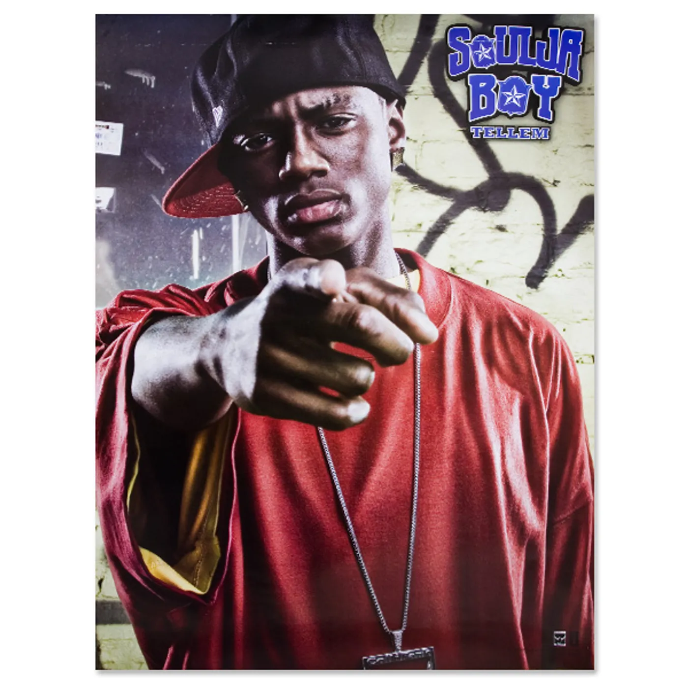 Soulja Boy Tell 'Em Tell 'Em Red Tee Poster