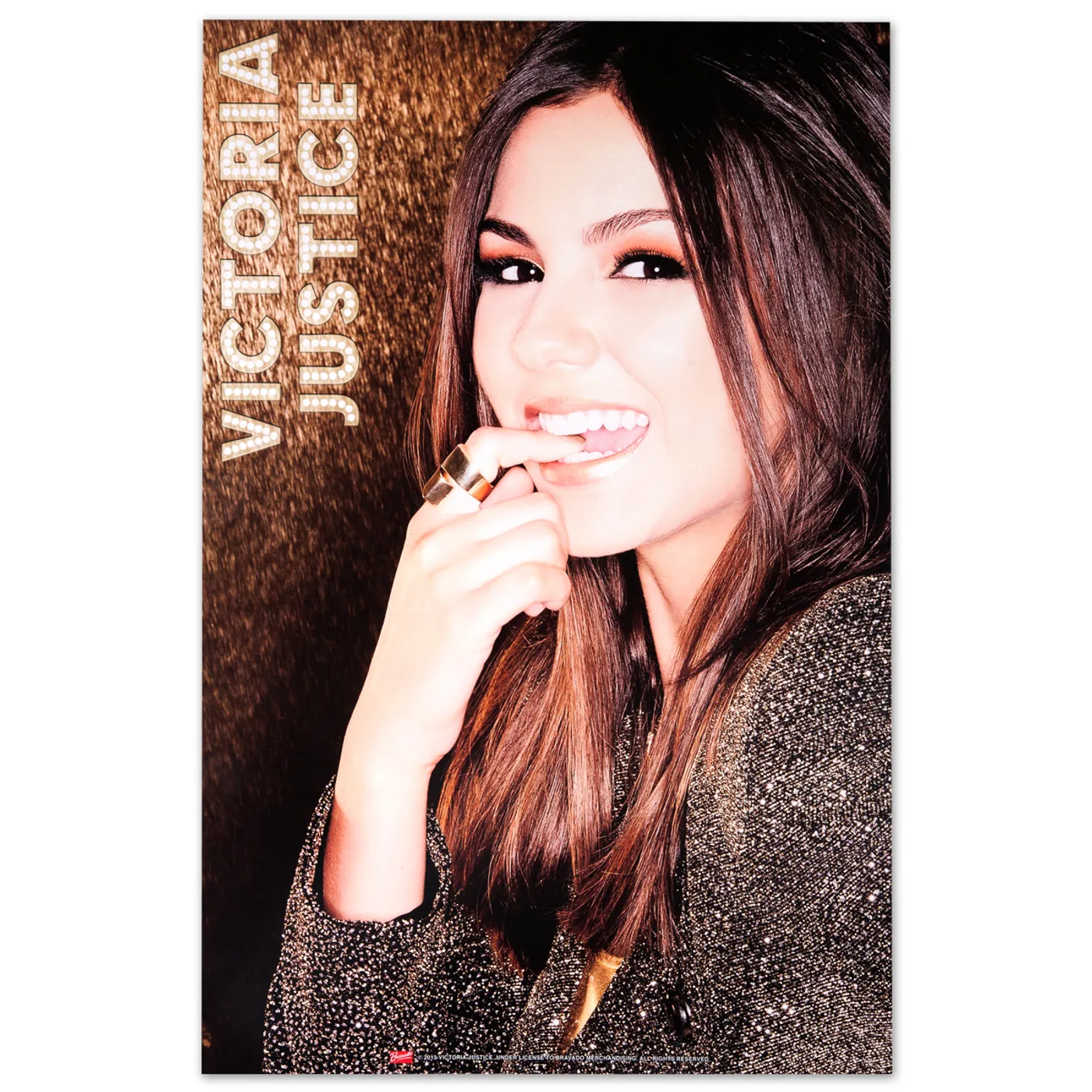 Victoria Justice Gold Poster 12X18"