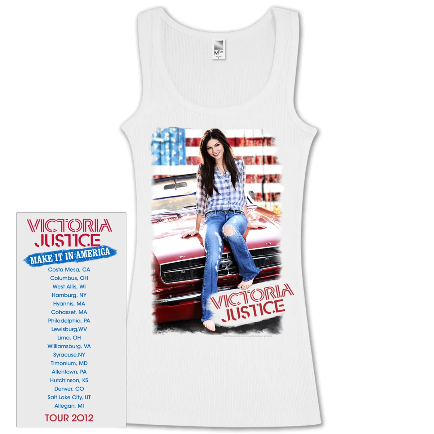 Victoria Justice Angled Tour Tank Top