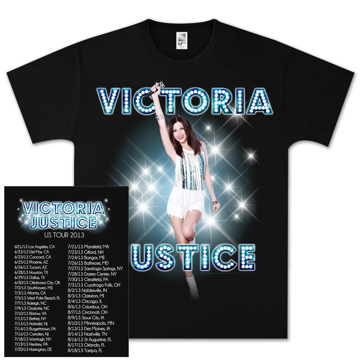 Victoria Justice Stars Dateback T-Shirt
