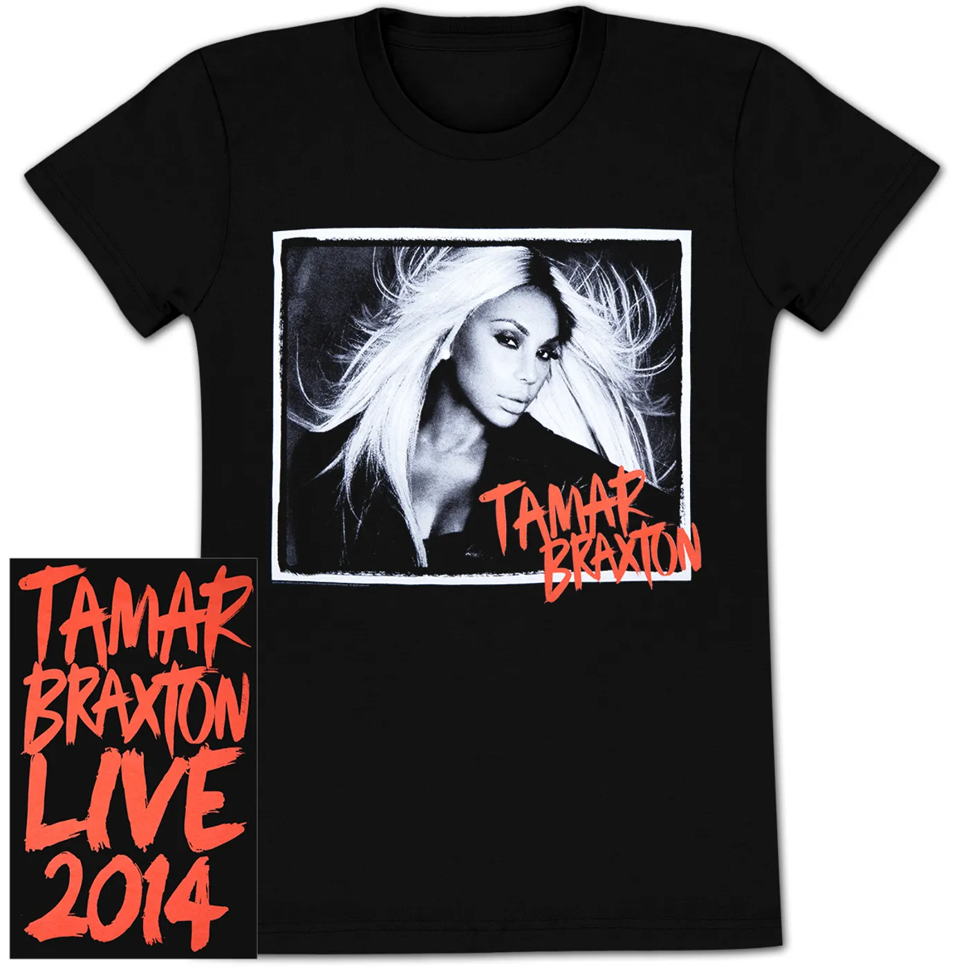 Tamar Braxton 2014 B&W Photo T-Shirt