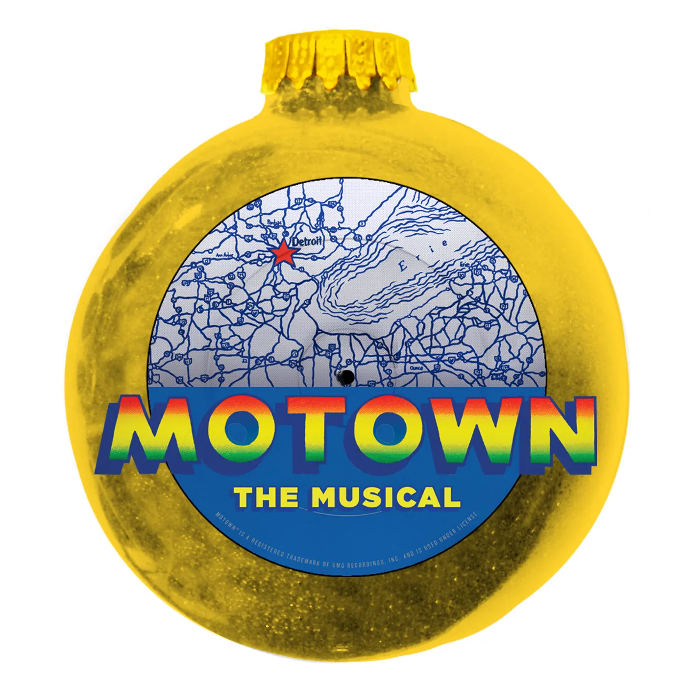 Motown The Musical Gold Record Ornament