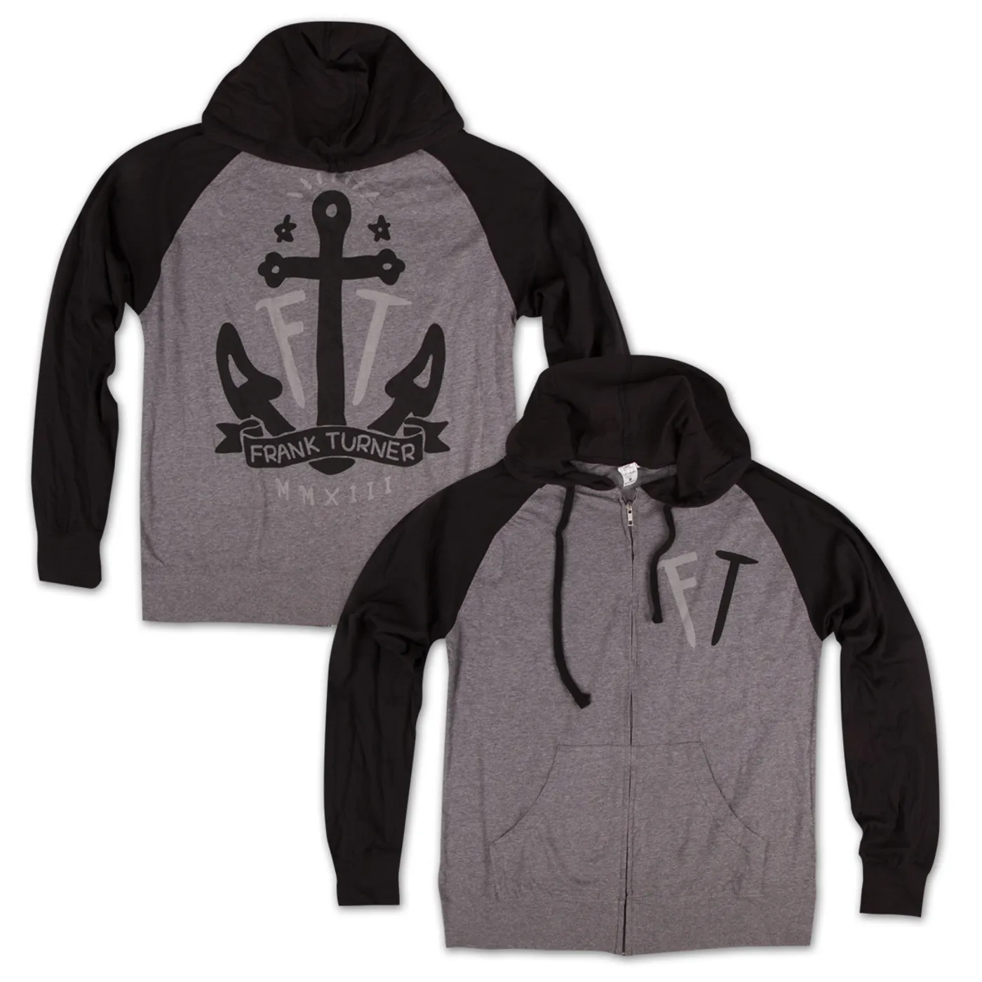 Frank Turner Initials Anchor Hoodie