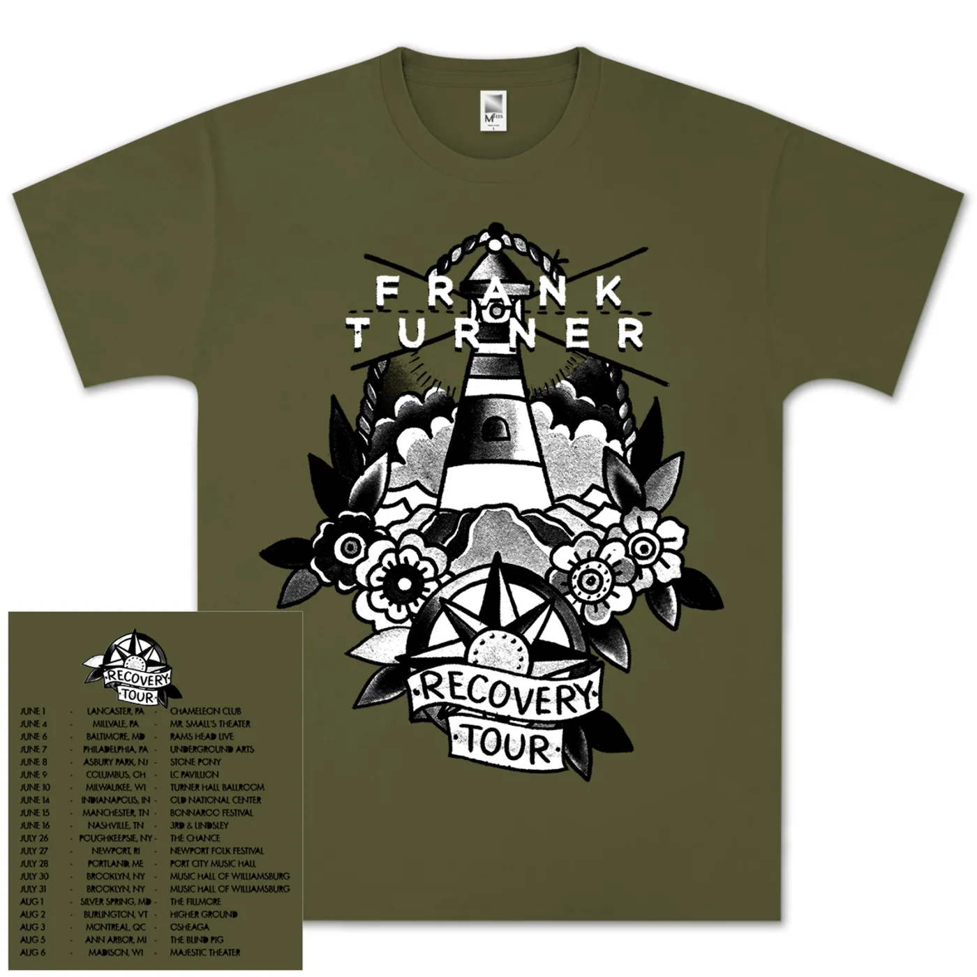 Frank Turner Recovery Dateback T-Shirt
