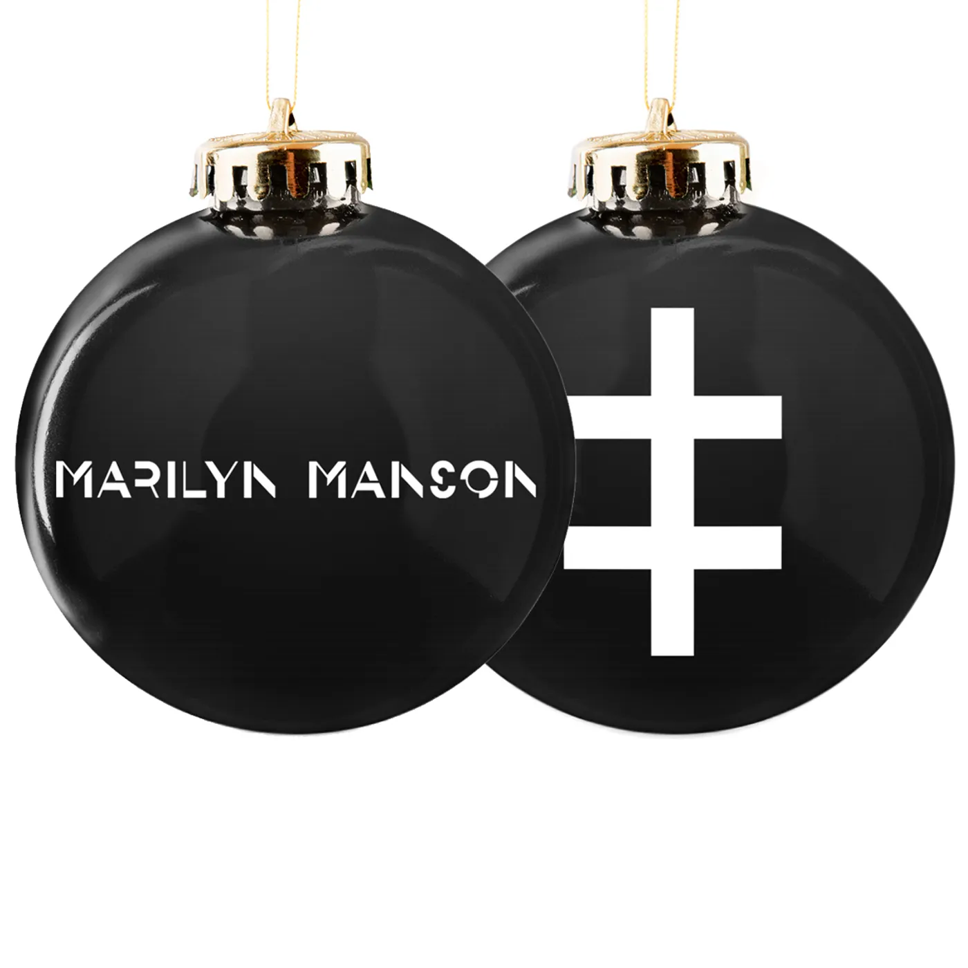 Marilyn Manson Double Cross Ornament