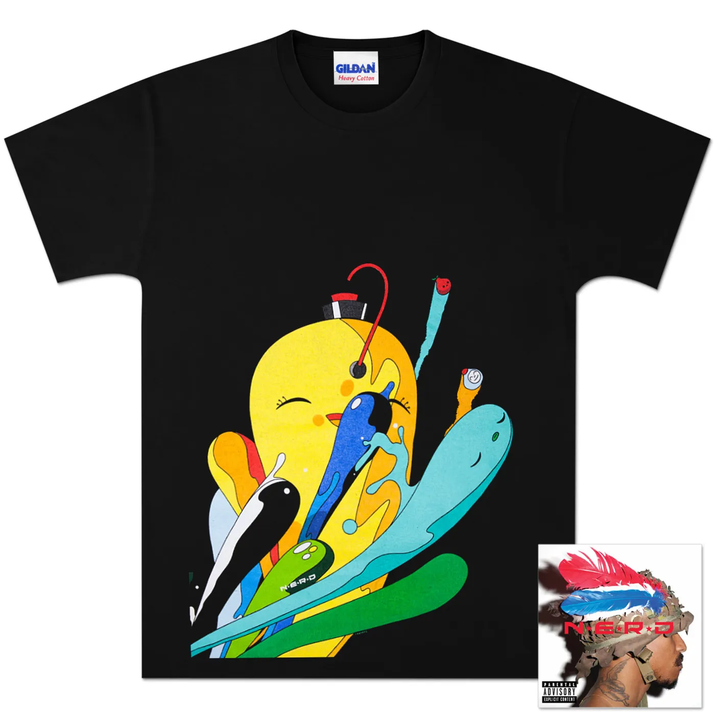 N.E.R.D Nothing Deluxe Edition CD and T-Shirt Bundle