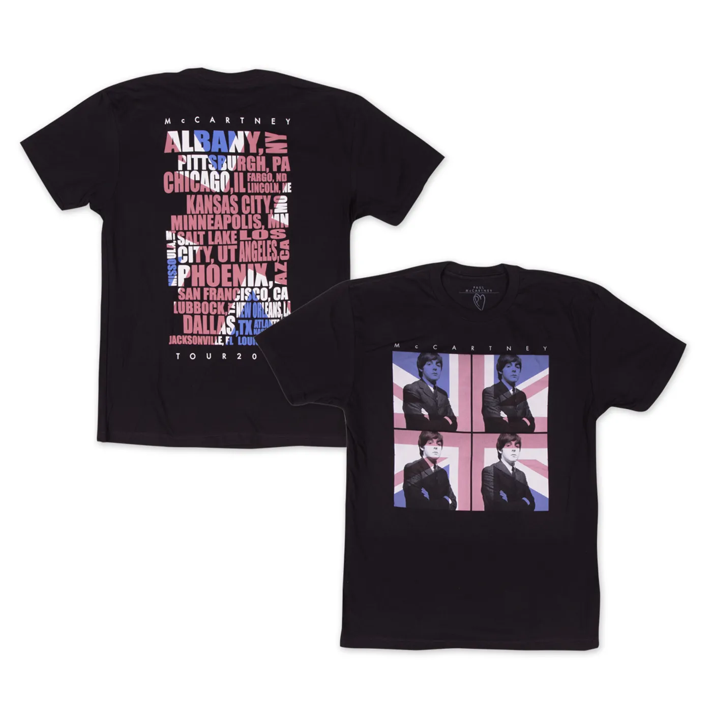 Paul McCartney Four Square Flag T-Shirt