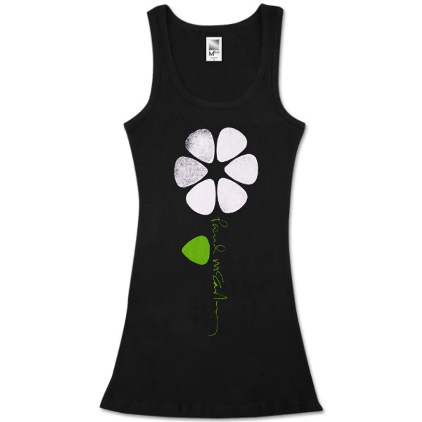 Paul McCartney Picked Flower Black Tank