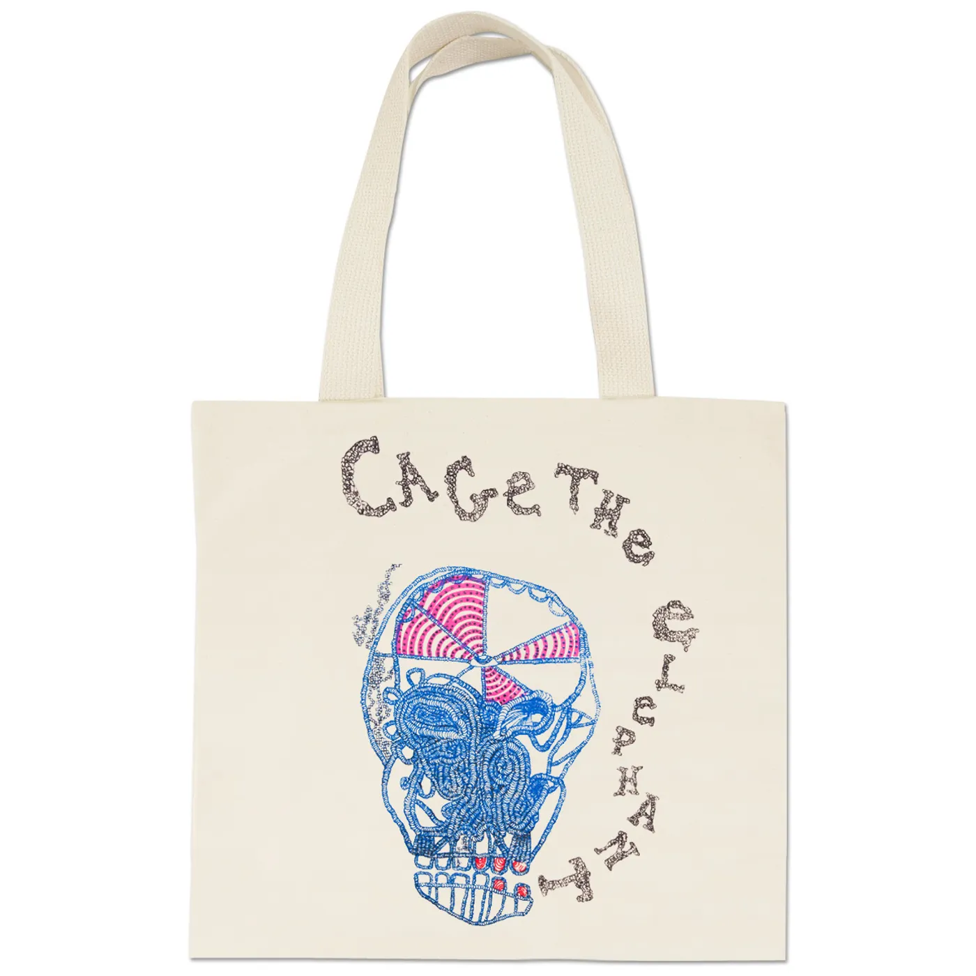 Cage The Elephant Eating Logo Tote Bag