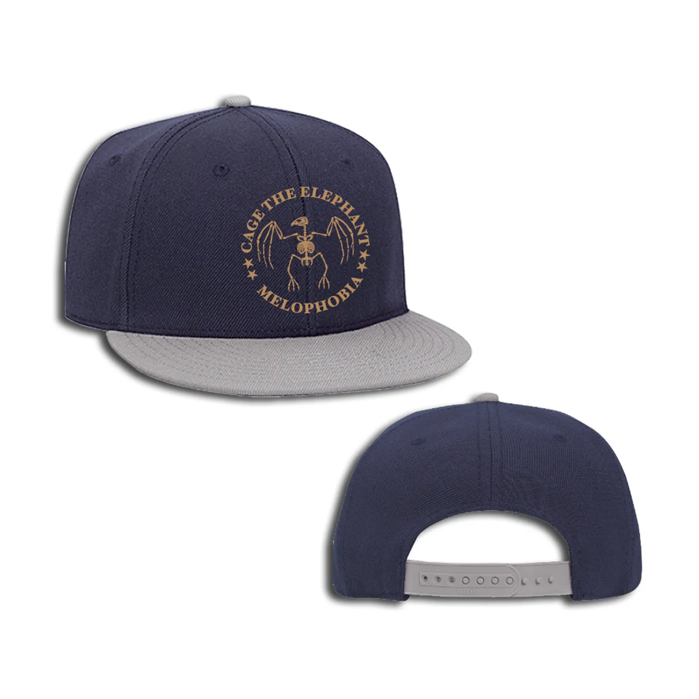 Cage The Elephant Skeleton Bird Snapback Hat