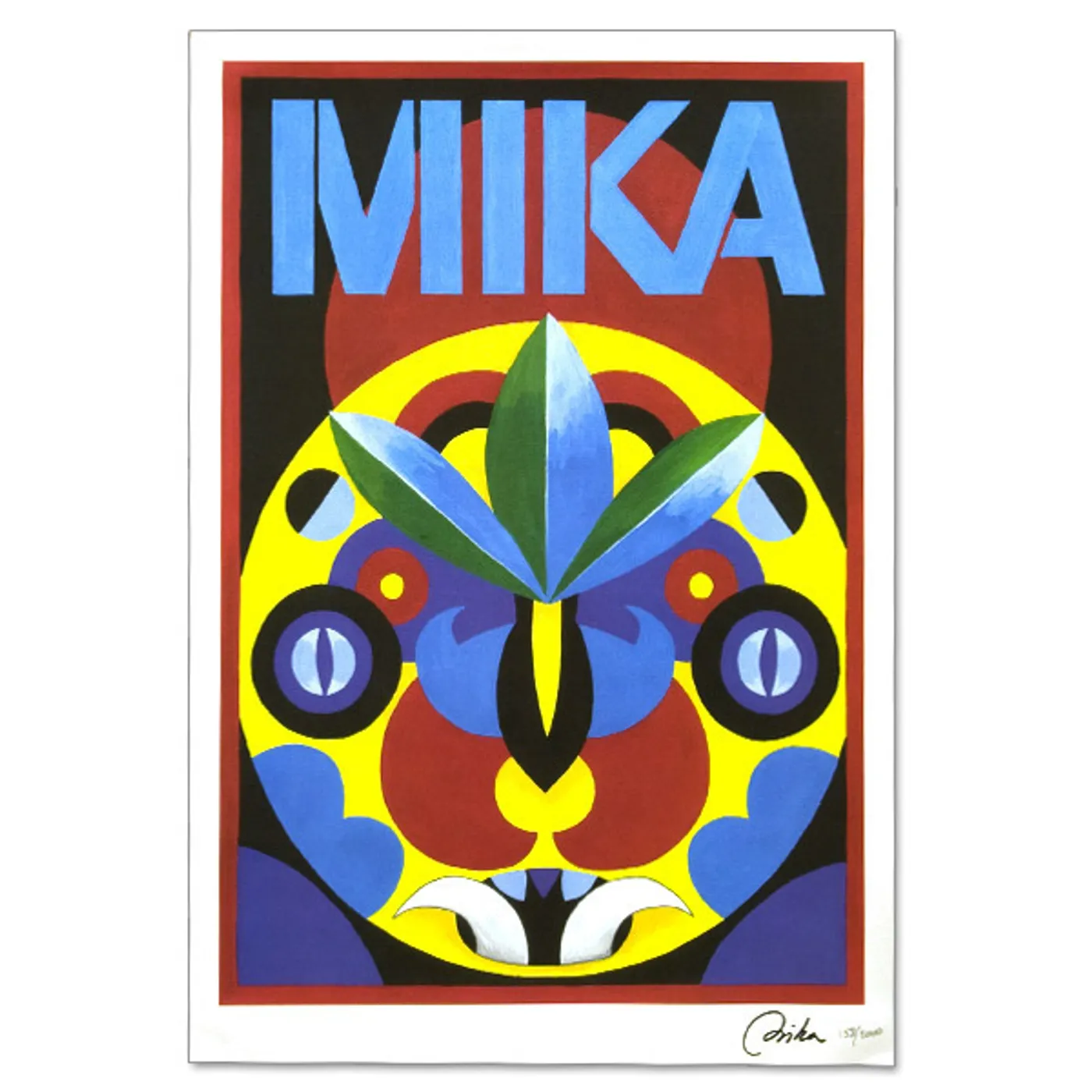 Mika Tribal Mask Poster