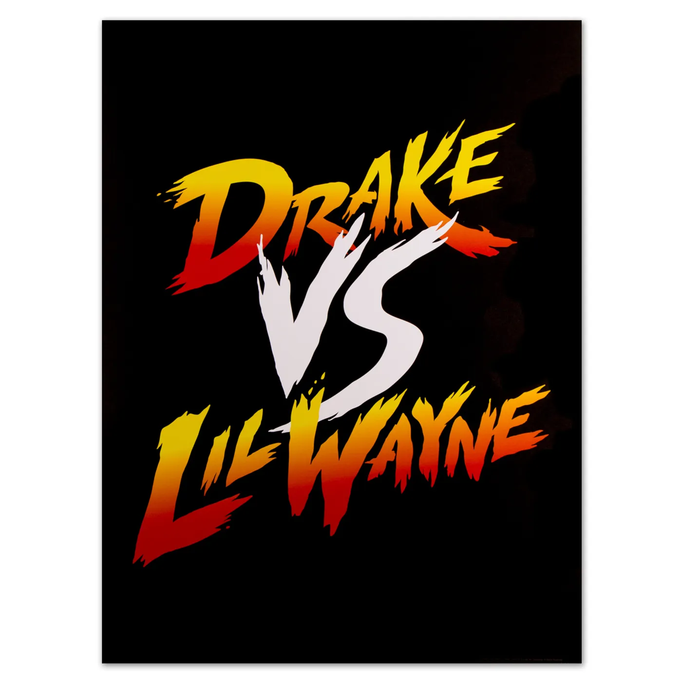 Drake vs. Lil Wayne Co-Branded Gradient Poster