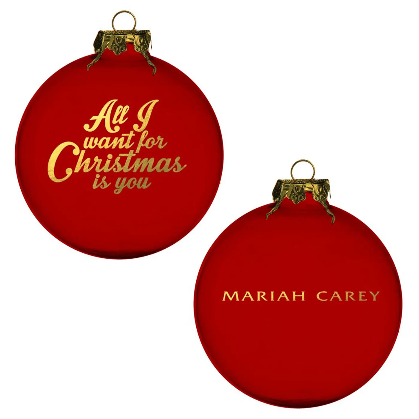 Mariah Carey All I Want For Christmas Red Ornament