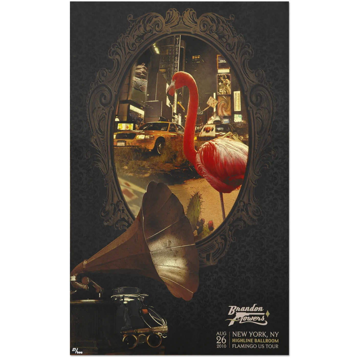 Brandon Flowers New York Event Lithograph