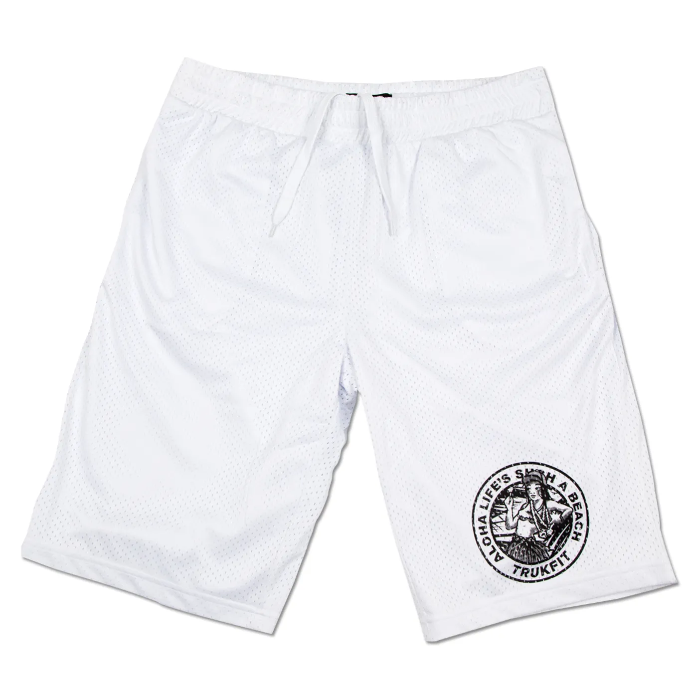 TRUKFIT White Mesh Shorts