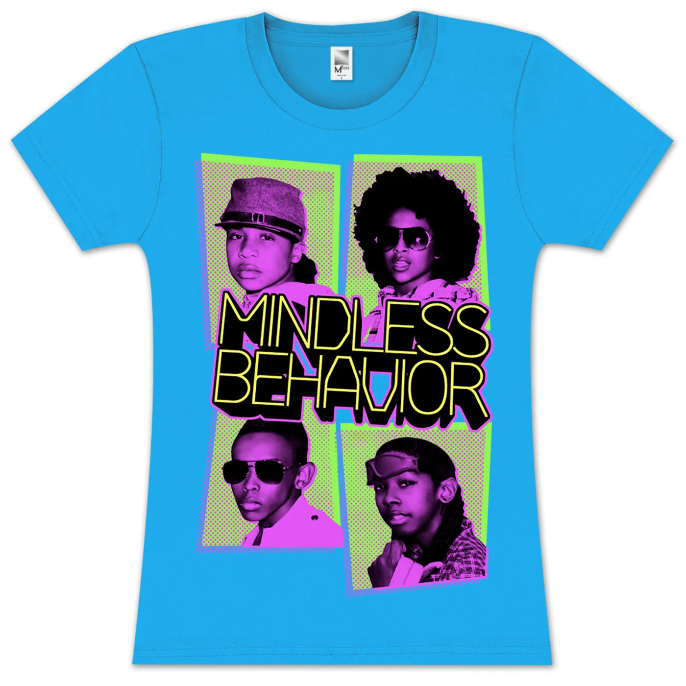 Mindless Behavior Squares Girlie T-Shirt