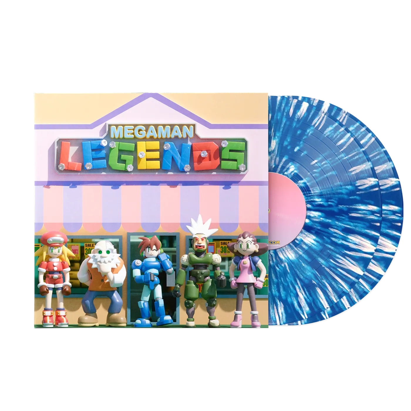 Mega Man Legends (Original Video Game Soundtrack) - Capcom Sound Team (1xLP Vinyl Record) [Blue Splatter Variant]