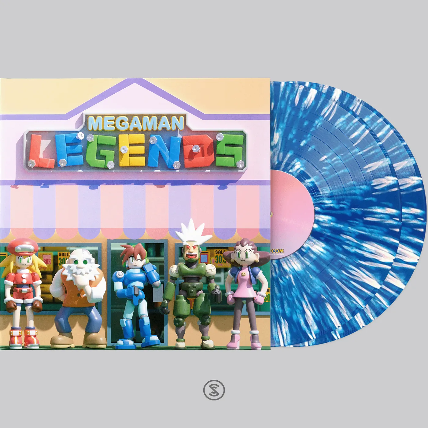 Mega Man Legends (Original Video Game Soundtrack) - Capcom Sound Team (1xLP Vinyl Record) [Blue Splatter Variant]